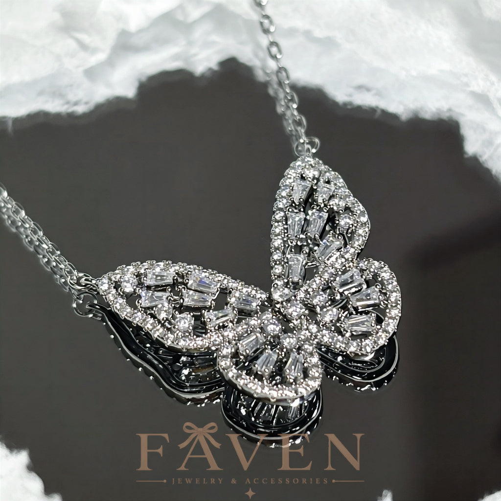 Luminous Butterfly Necklace