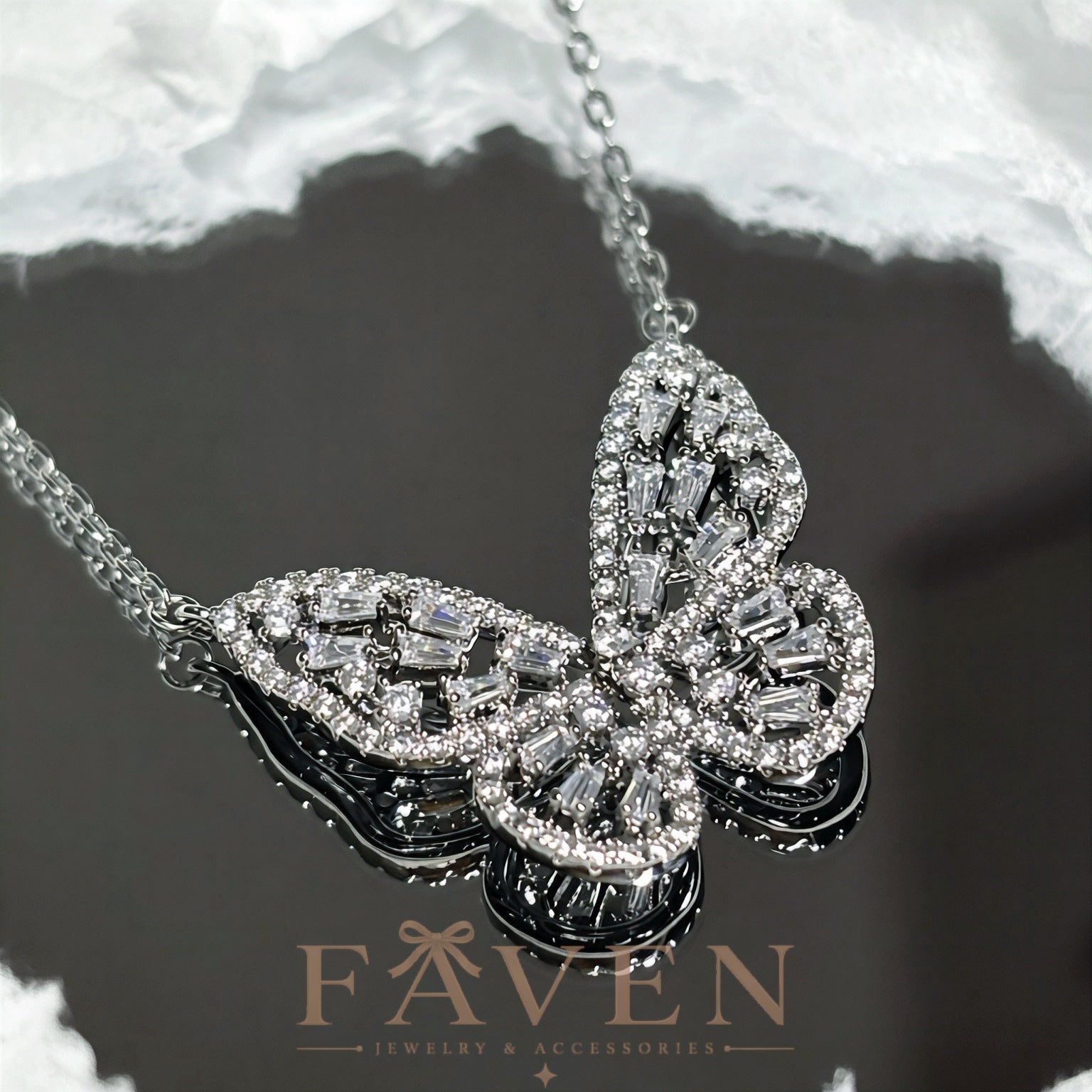 Luminous Butterfly Necklace