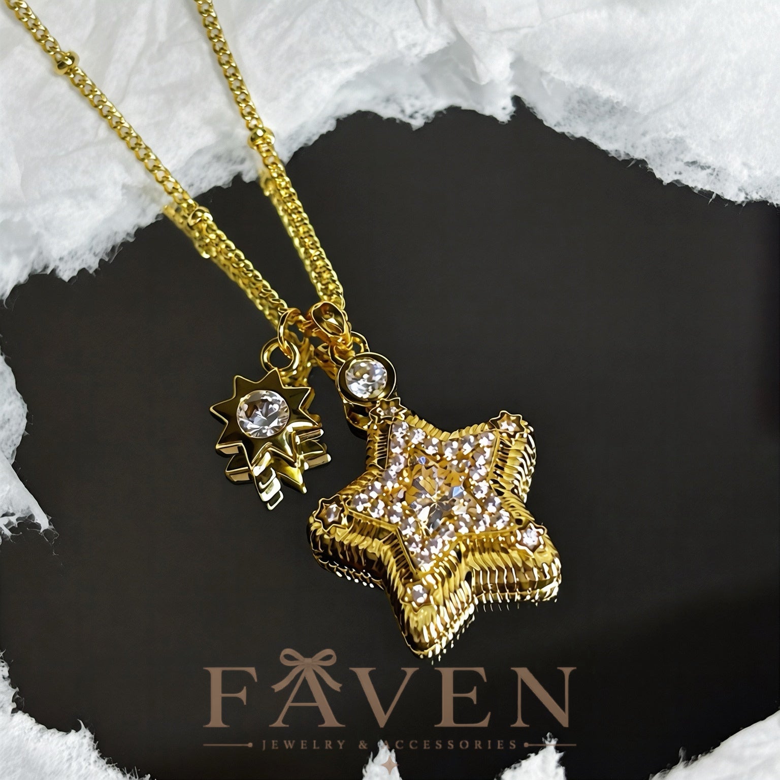 Golden Wish Star Necklace